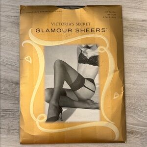 Victoria's Secret Glamour Sheers in Black and Gold